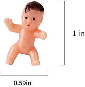 JIAKAI 60pcs Mini Plastic Babies for Baby Shower, ice Cube Game, Party Decorations, Baby Toys - Image 2
